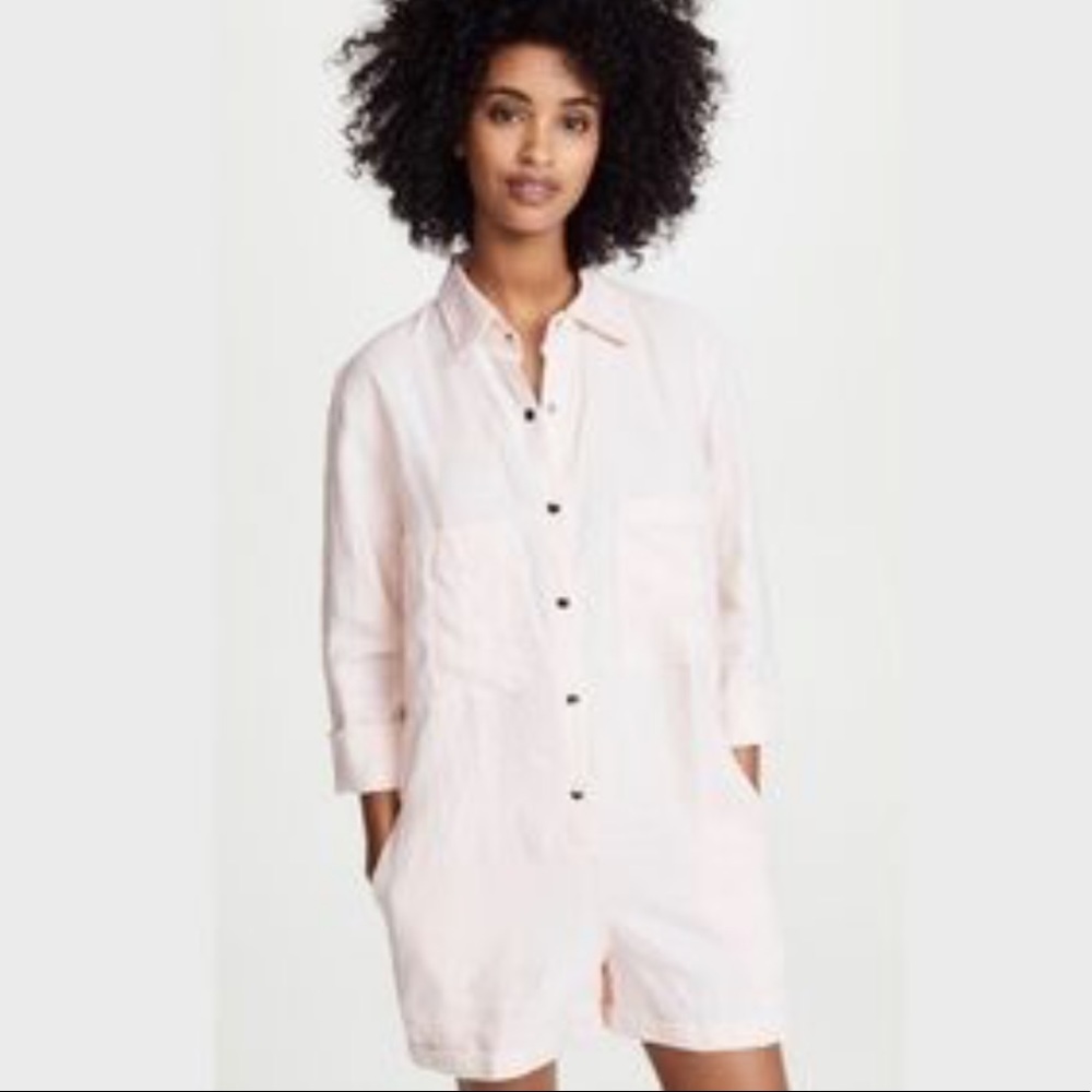 Nice Martin Pink Linen Romper